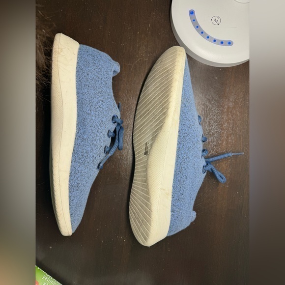 Allbirds Women's Shoes Size 10 Sneakers Wool Runner Blue Lace Up Casual Athletic - Picture 2 of 6